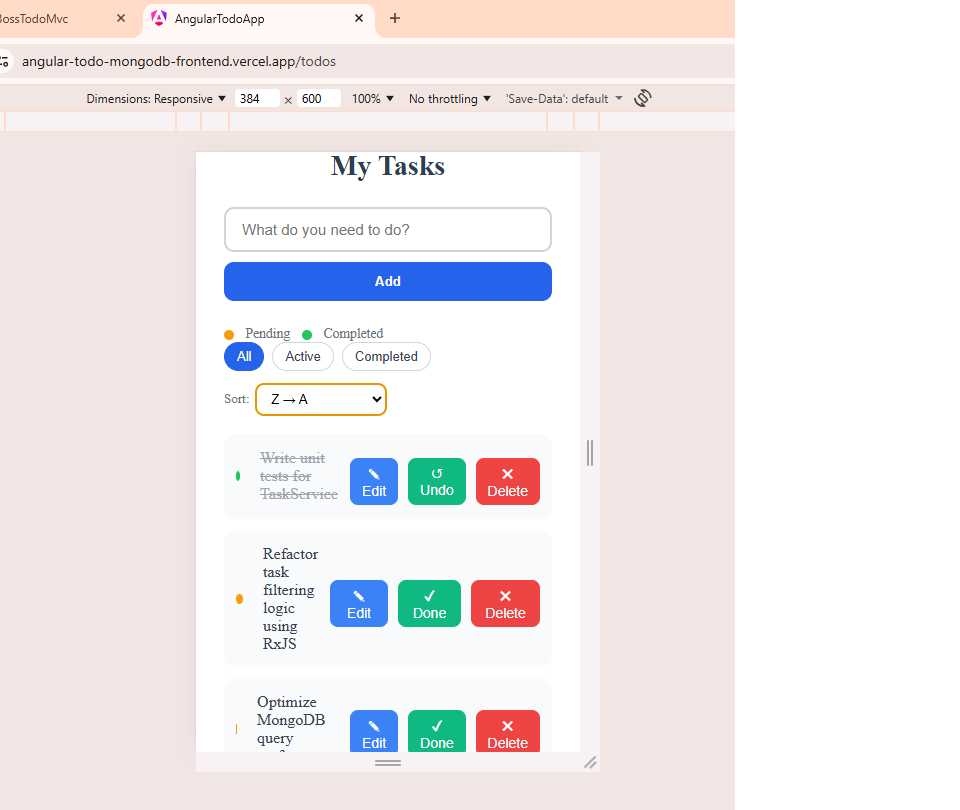 Mobile responsive proof showing compact layout and readable content flow
