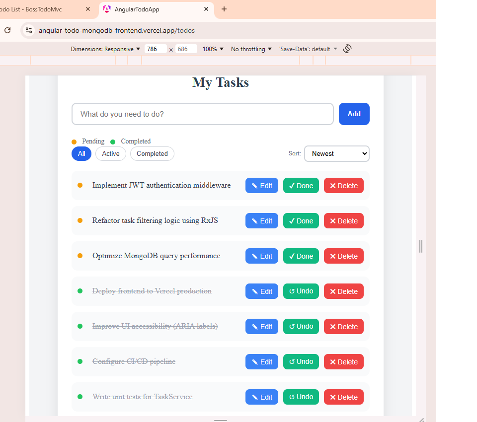 Tablet responsive proof showing readable layout and touch-friendly spacing